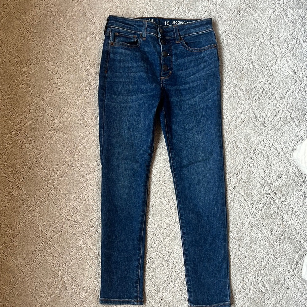 Jagging ankle high rise jeans